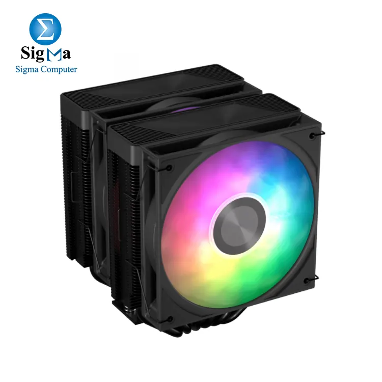 Aerocool Icicle AL60C Dual-tower ARGB - BLACK