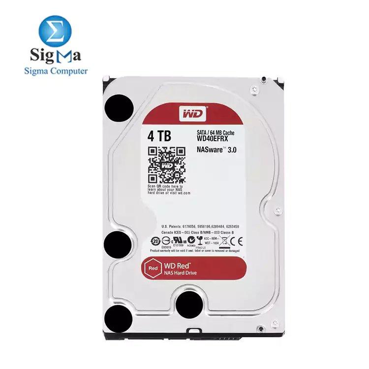 WD Red 4TB NAS Hard Disk Drive - 5400 RPM Class SATA 6Gb/s 64MB