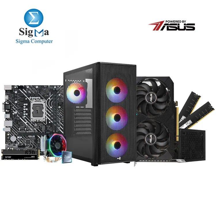 Powered By ASUS -03- ASUS H610M-D D4 - Intel Core i5 12400F TRAY