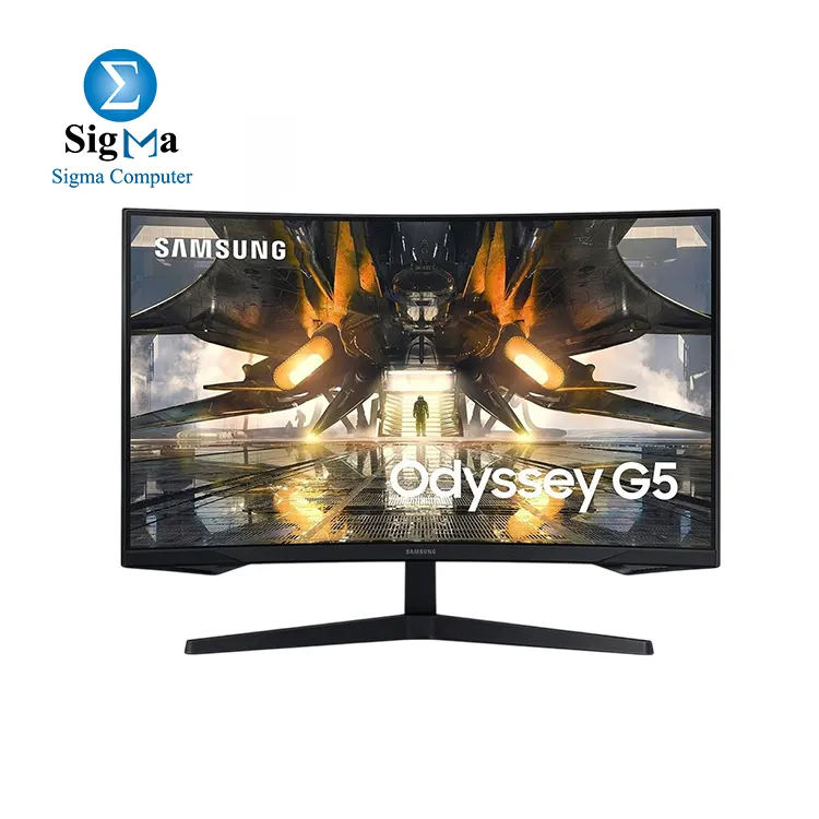 Samsung Odyssey G5 32" inch Curved QHD Gaming Monitor – VA Panel, 165Hz, 1ms, AMD FreeSync Premium, HDR10 – LS32AG550EMXZN
