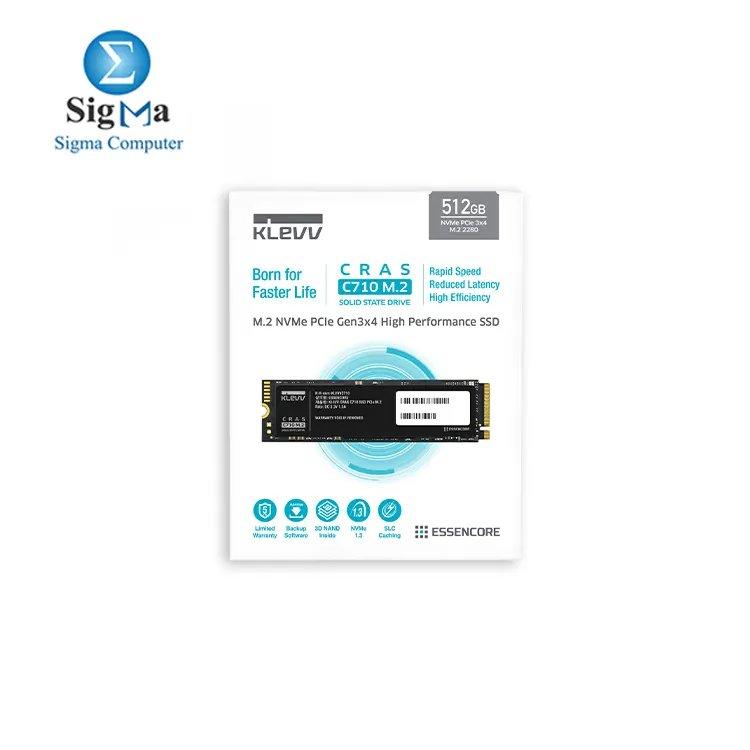 Klevv Cras C710 512GB M.2 Pcie 3x4 Nvme 3D NAND SSD Read Speed