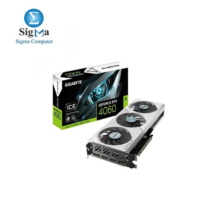Gigabyte GeForce RTX 4060 EAGLE OC ICE 8G - Gigabyte | 16900 EGP