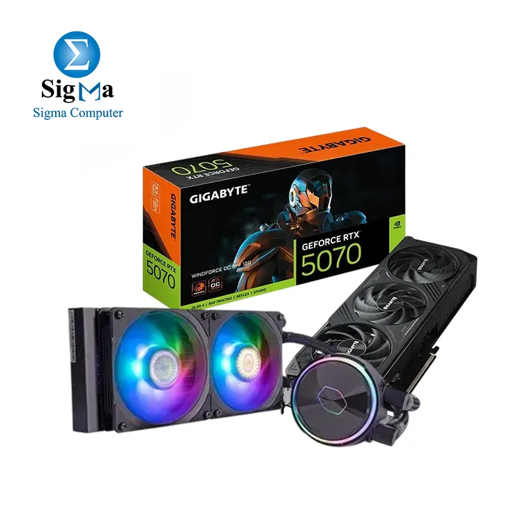 Bundle Gigabyte GeForce RTX 5070 WINDFORCE OC SFF 12G + Cooler Master PL240 FLUX 240mm AIO free.