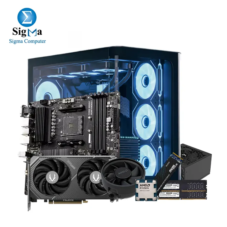 Fighter A66 - AMD Ryzen 5 8400F Tray+Fan - GIGABYTE B840M EAGLE WIFI16 - ZOTAC GAMING GeForce RTX 5060Ti 8GB Twin Edge GDDR7 - PNY 16GB Performance DDR5 4800MHz (2X8) - PNY CS2230 500GB M.2 - AEROCOOL P500C Black V1 Mid-Tower Case with AERO BRONE 750W PSU