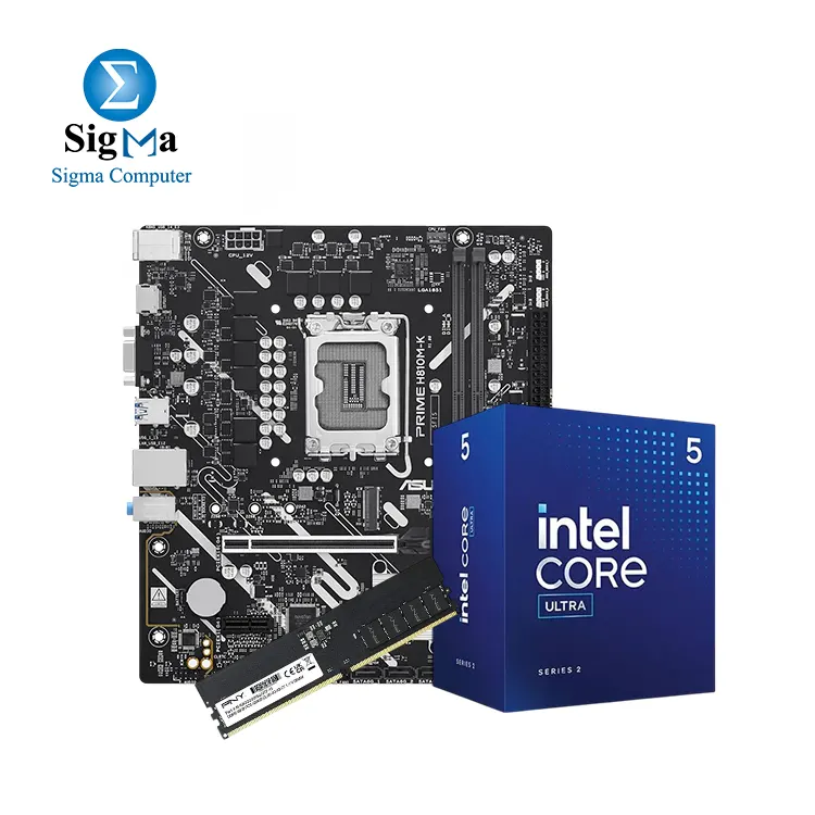 Bundle Intel® Core™ Ultra 5 225F + ASUS INTEL PRIME H810M-K + PNY Performance 8GB DDR5 4800MHz CL40